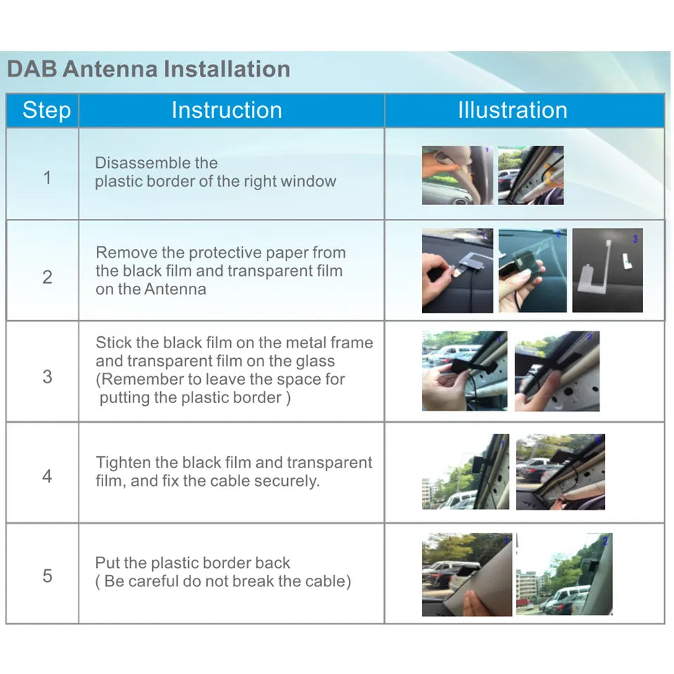 Adaptateur d'antenne DAB+ Dongle pour autoradio Android