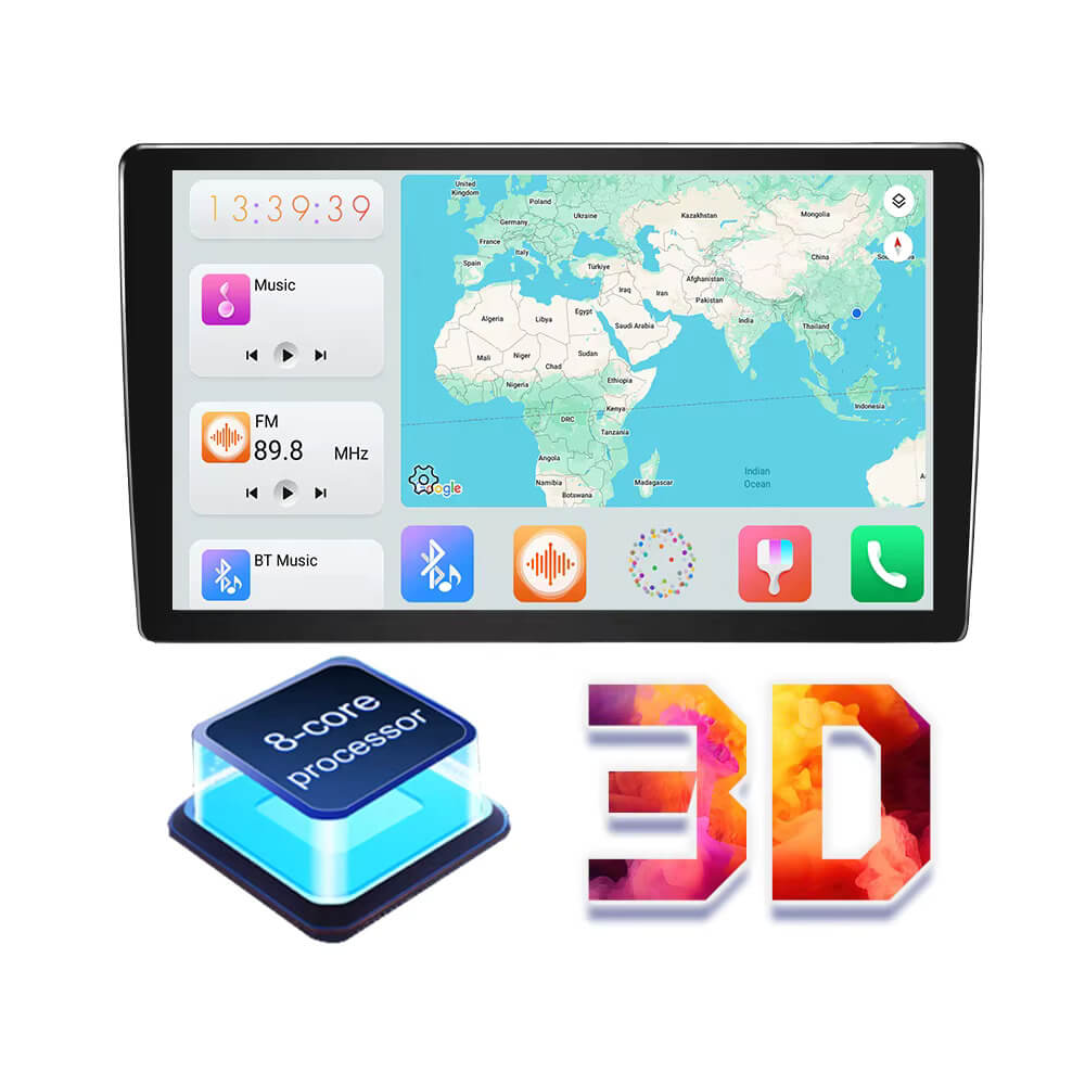 Universal | Écran de 9 pouces | Android 13 Autoradio | Apple CarPlay | Android Auto