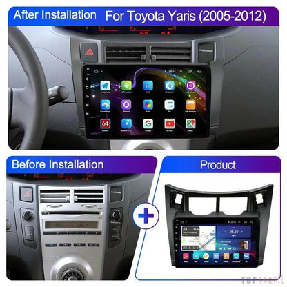 Poste Android 13 Toyota Yaris 2005-2012 //4G-64// | Autoradio | Android 14 | Écran Tactile | CarPlay | Bluetooth | GPS