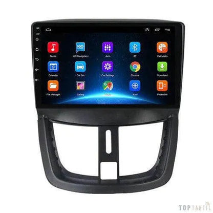Poste Android //4G-64-Peugeot 207 2007-2013 | Autoradio | Android 14 | Écran Tactile | CarPlay | Bluetooth | GPS