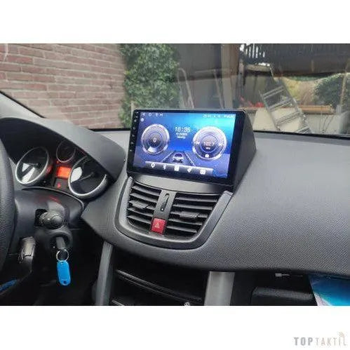 Poste Android //4G-64-Peugeot 207 2007-2013 | Autoradio | Android 14 | Écran Tactile | CarPlay | Bluetooth | GPS