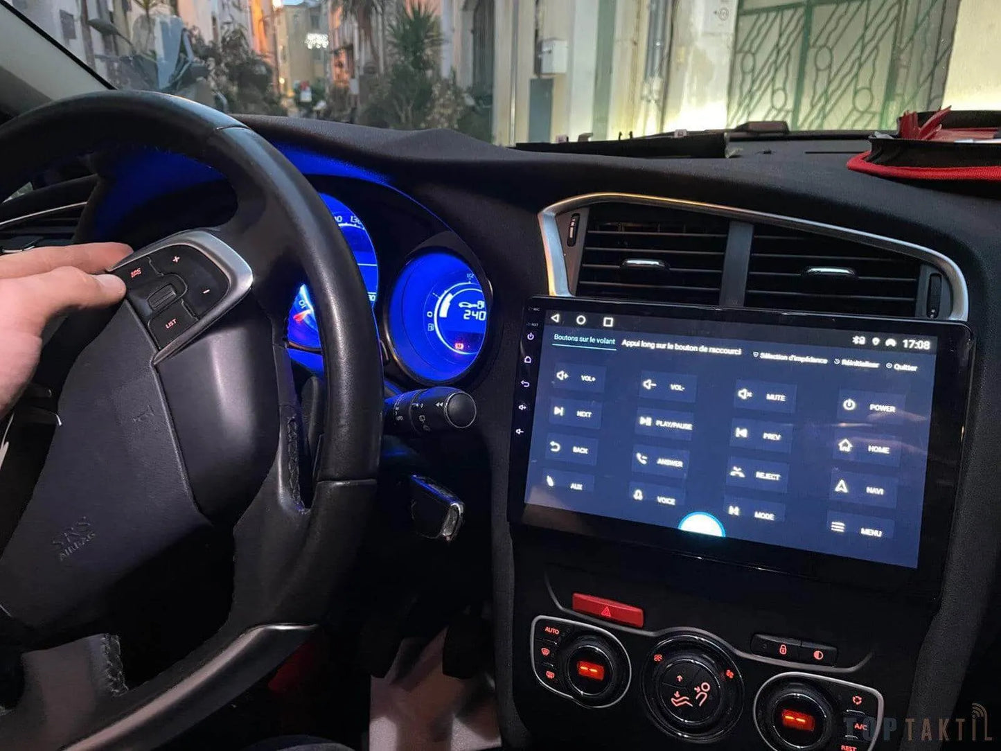 Poste Android Citroën C4 C-Triomphe 2013-2017 | Autoradio | Android 14 | Écran Tactile | CarPlay | Bluetooth | GPS