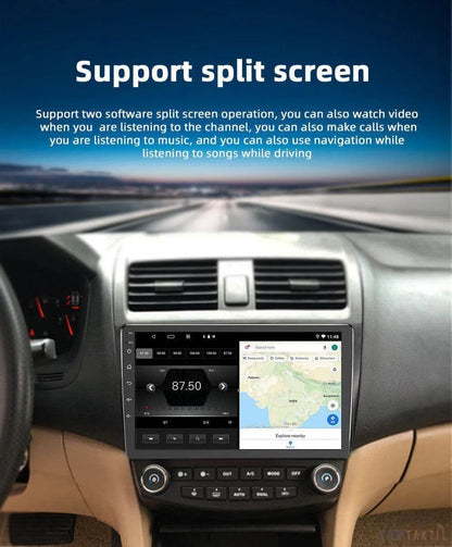 Poste Android Honda Accord 7 2003-2007 4G Double Record Caméra 4G/64 Carplay | Autoradio | Android 14 | Écran Tactile | Bluetooth | GPS