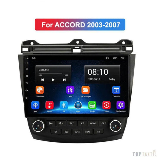 Poste Android Honda Accord 7 2003-2007 4G Double Record Caméra 4G/64 Carplay | Autoradio | Android 14 | Écran Tactile | Bluetooth | GPS