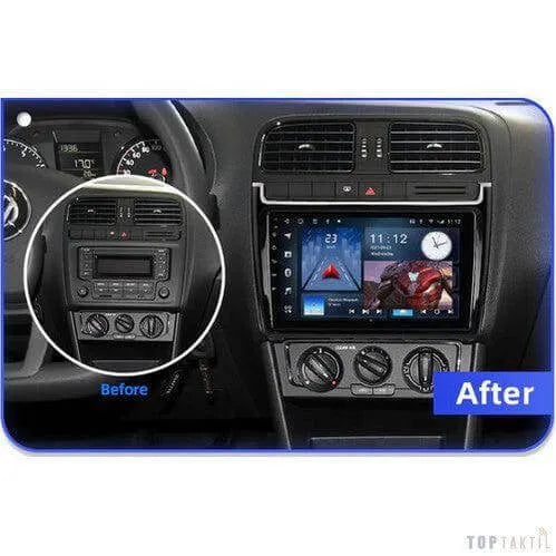 Poste Android13//4G-64// Polo 2008-2015/Carplay-Android Auto | Autoradio | Android 14 | Écran Tactile | Bluetooth | GPS