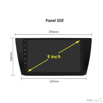 Poste Android13//4G-64//Bmw Série 3: E90,E91,318I,320I // 2005-2013 | Autoradio | Android 14 | Écran Tactile | CarPlay | Bluetooth | GPS