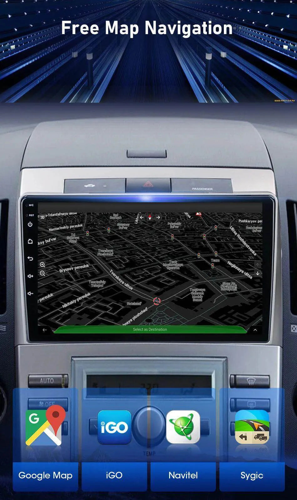 Poste Android13//4G-64//Toyota Corolla Verso 2006/Carplay-Android Auto | Autoradio | Android 14 | Écran Tactile | Bluetooth | GPS