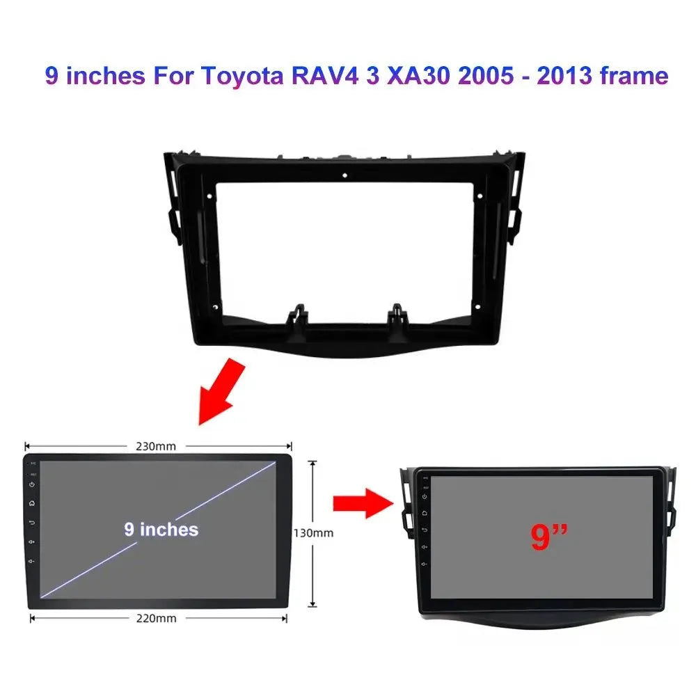 Poste Android13//4G-64//Toyota Rav4 2008-2012 | Autoradio | Android 14 | Écran Tactile | CarPlay | Bluetooth | GPS