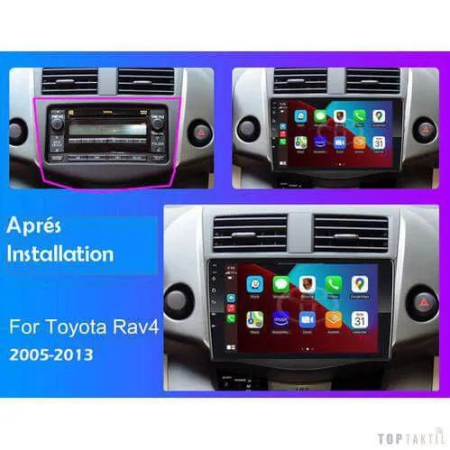 Poste Android13//4G-64//Toyota Rav4 2008-2012 | Autoradio | Android 14 | Écran Tactile | CarPlay | Bluetooth | GPS