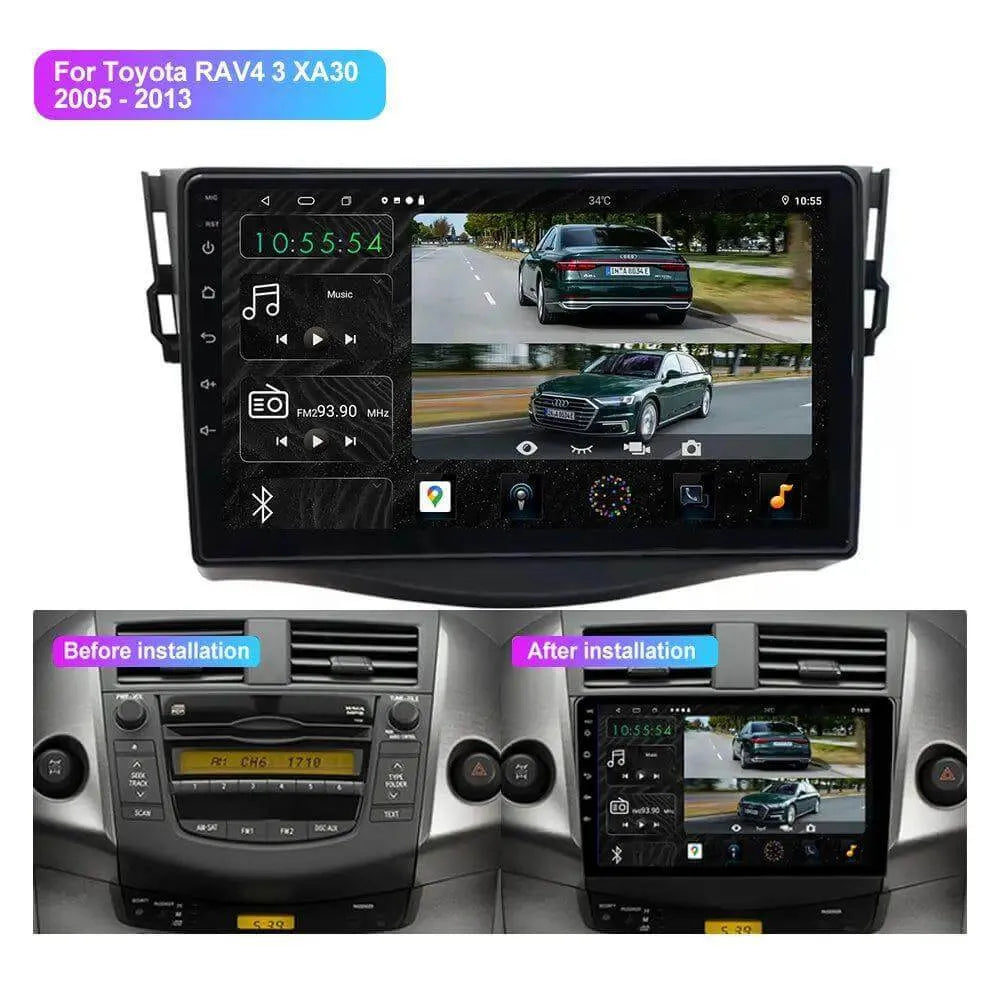 Poste Android13//4G-64//Toyota Rav4 2008-2012 | Autoradio | Android 14 | Écran Tactile | CarPlay | Bluetooth | GPS