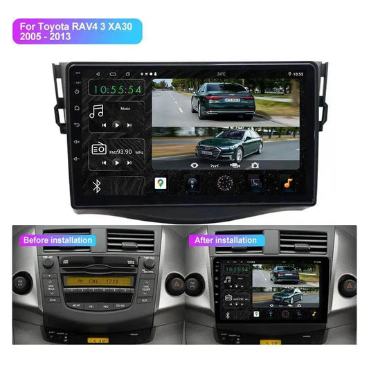 Poste Android13//4G-64//Toyota Rav4 2008-2012 | Autoradio | Android 14 | Écran Tactile | CarPlay | Bluetooth | GPS