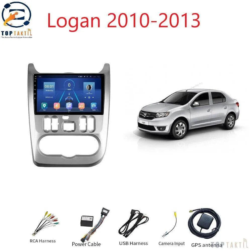 Poste Autoradio Android 13//4G-64G-Dacia Logan 2008-2013 | Android 14 | Écran Tactile | CarPlay | Bluetooth | GPS