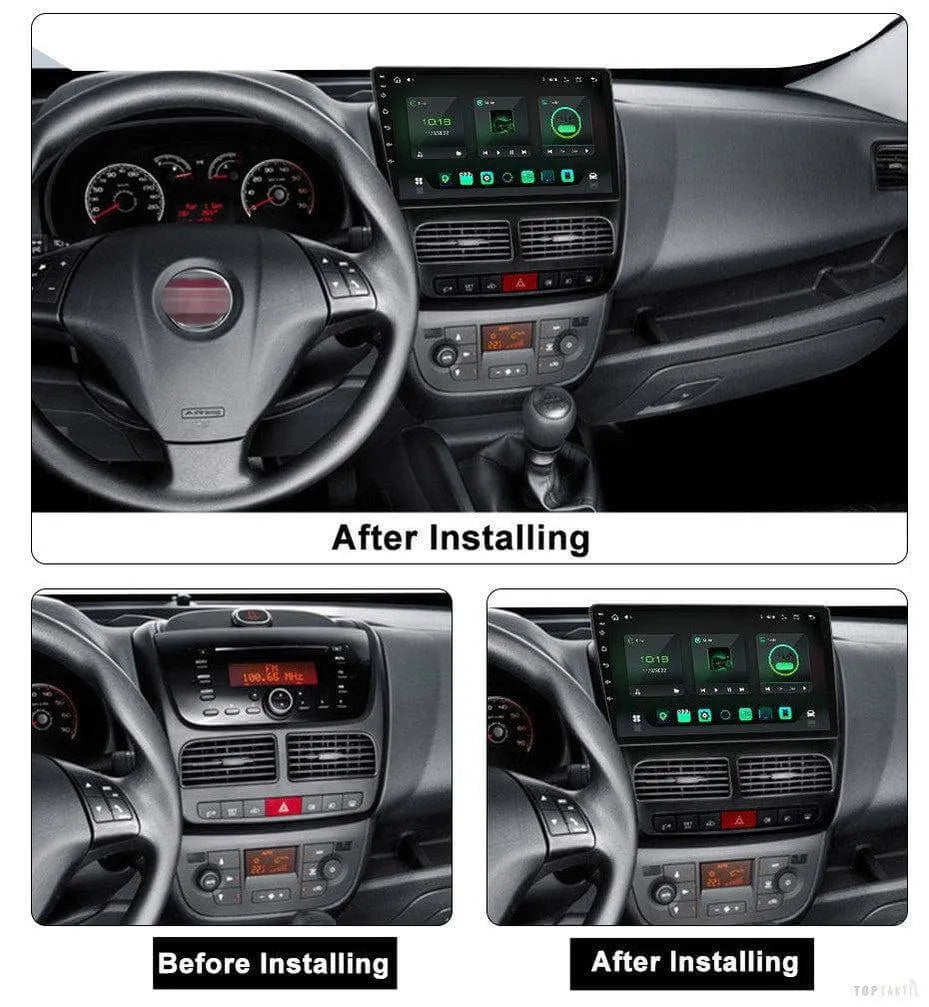 Poste Autoradio Android 13 -4G-64G -Fiat Doblo -Opel Combo | Android 14 | Écran Tactile | CarPlay | Bluetooth | GPS