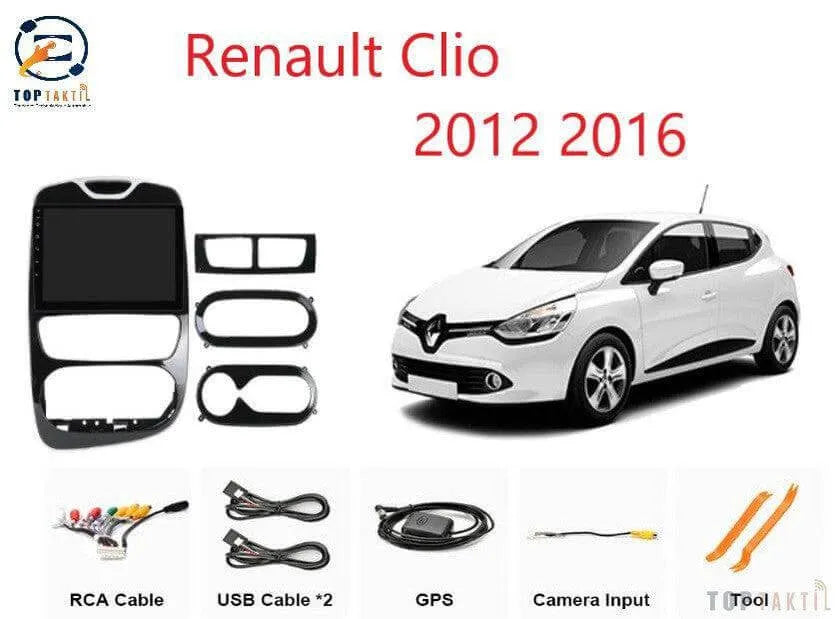 Poste Autoradio Android 13//4G-64G- Renault Clio 2012-2016 | Android 14 | Écran Tactile | CarPlay | Bluetooth | GPS