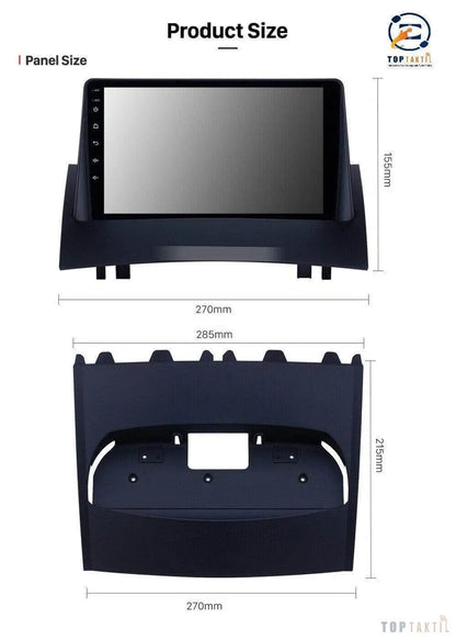 Poste Autoradio Android 13//4G-64G-Renault Megane-2 2003-2009 | Android 14 | Écran Tactile | CarPlay | Bluetooth | GPS