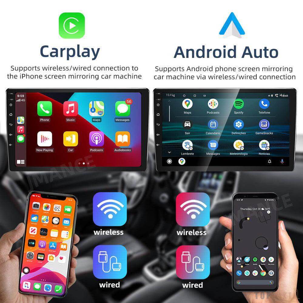 2+32G Android 11 Autoradio pour VW Polo 5 2008-2020 avec Carplay