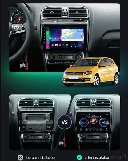 Poste Autoradio Android 13//4G-64G-Volkswagen Polo 2008-2016 | Android 14 | Écran Tactile | CarPlay | Bluetooth | GPS