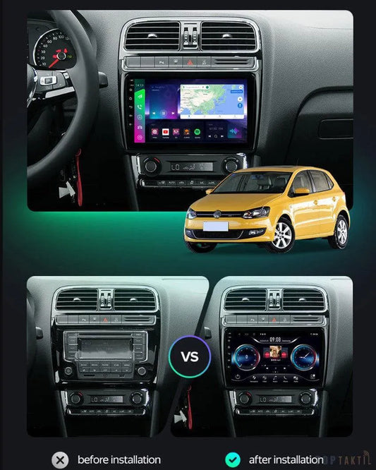 Poste Autoradio Android 13//4G-64G-Volkswagen Polo 2008-2016 | Android 14 | Écran Tactile | CarPlay | Bluetooth | GPS