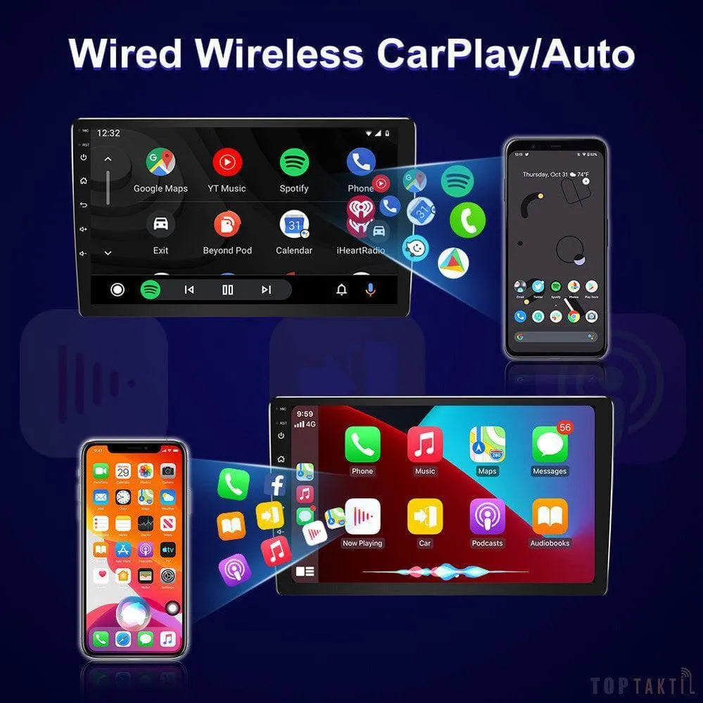 Poste Radio Android Haut De Gamme : Transformez Votre Conduite | Autoradio | Android 14 | Écran Tactile | CarPlay | Bluetooth | GPS