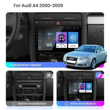 Poste Autoradio Android 13//4G-64G-Audi A4 2002-2008 | Android 14 | Écran Tactile | CarPlay | Bluetooth | GPS