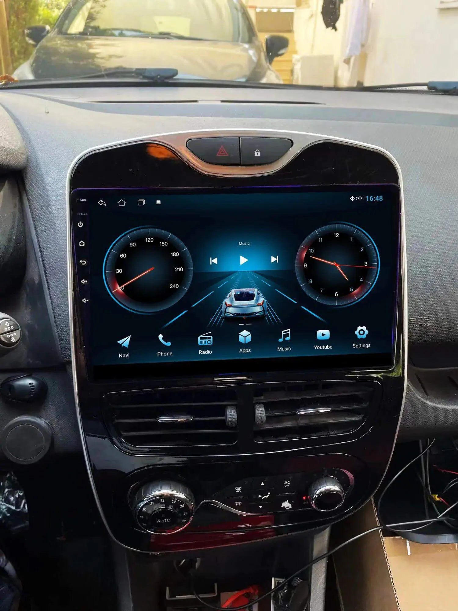 Poste Autoradio Android 13//4G-64G- Renault Clio 2012-2016 | Android 14 | Écran Tactile | CarPlay | Bluetooth | GPS