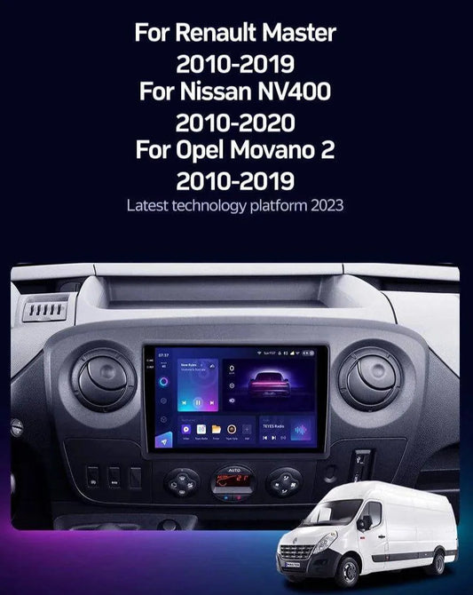 Poste Autoradio Android 13//4G-64G- Renault Master 3 2010 | Android 14 | Écran Tactile | CarPlay | Bluetooth | GPS