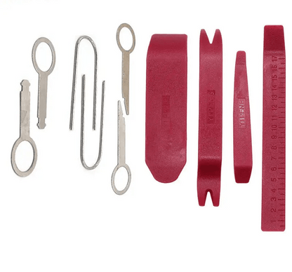 Kit Outils de Démontage Autoradio &amp; Intérieur Voiture – TOP TAKTIL (10 Pièces) - toptaktil