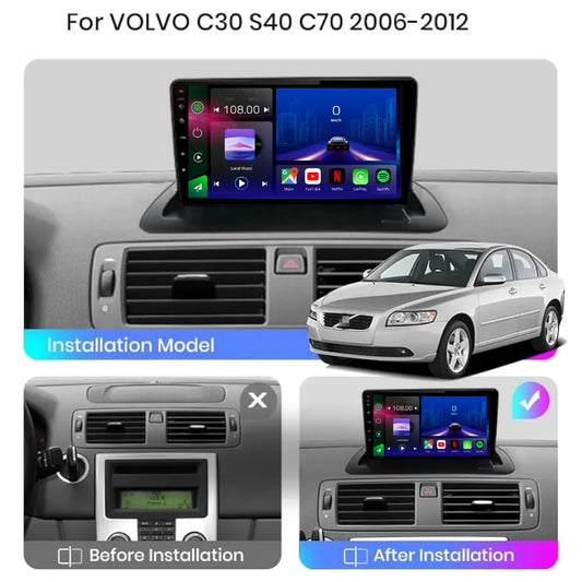 Volvo S40 | C30 | C70 | 2006-2012 | Android 13 Autoradio | Apple CarPlay | Android Auto