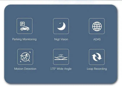 Caméra Dvr Adas Hd 1080P Auto Enregistrement