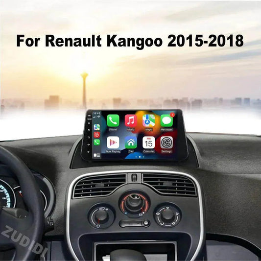 Poste Radio Renault Kangoo 2015 – 2018 | Autoradio | Android 14 | Écran Tactile | CarPlay | Bluetooth | GPS