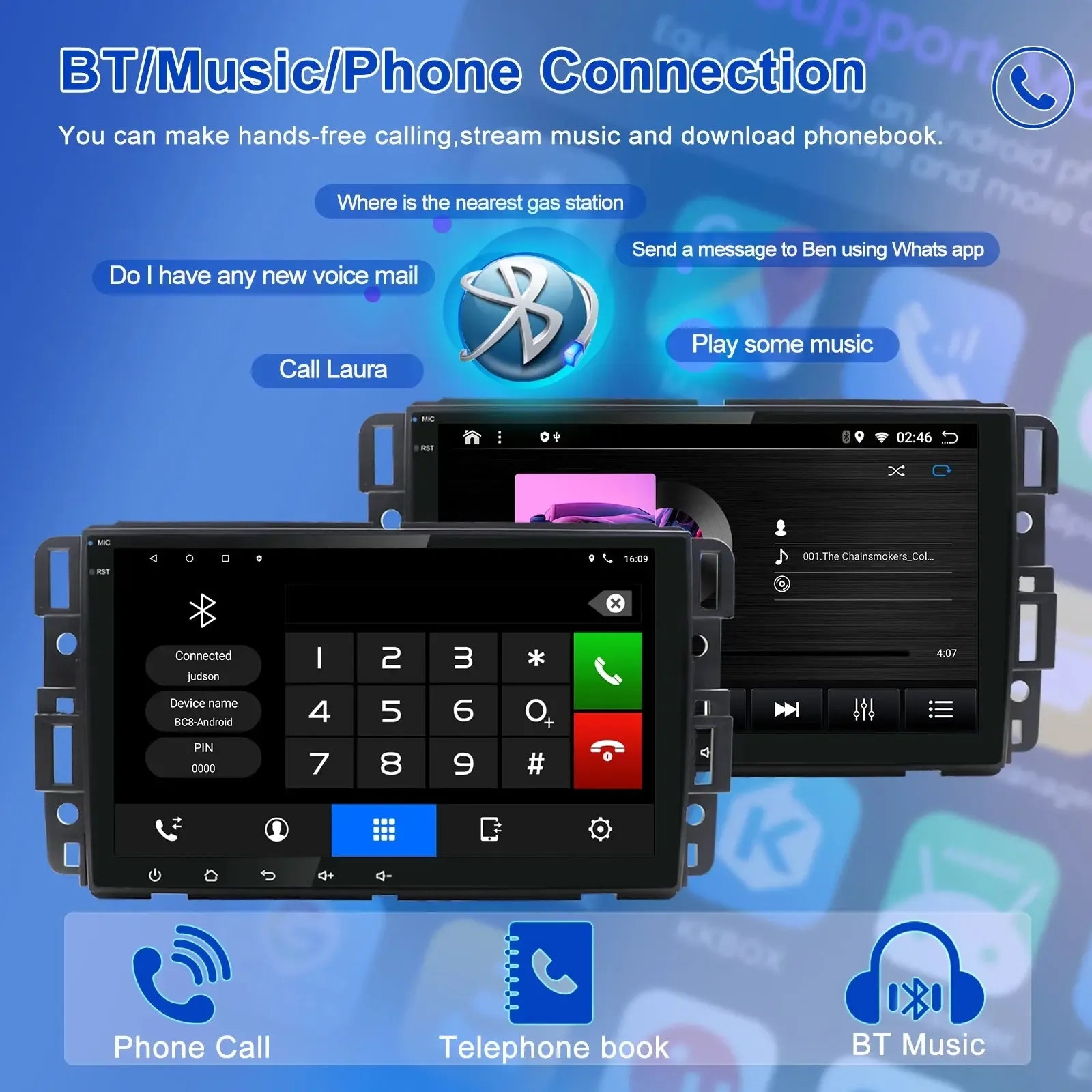 Poste Android13//4G-64//Chevrolet Captiva Aveo Lova Gentra Epica | Autoradio | Android 14 | Écran Tactile | CarPlay | Bluetooth | GPS