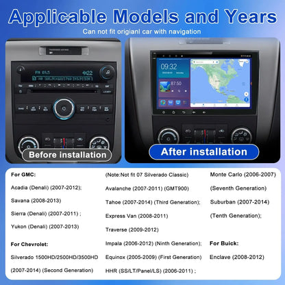 Poste Android13//4G-64//Chevrolet Captiva Aveo Lova Gentra Epica | Autoradio | Android 14 | Écran Tactile | CarPlay | Bluetooth | GPS