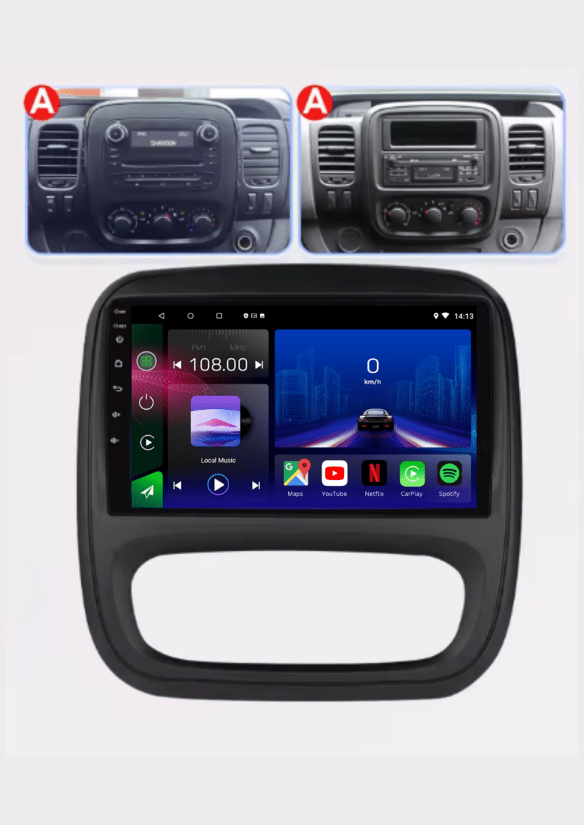 Opel Vivaro | Renault Traffic | 2014 - 2021 | Android 15 Autoradio | Apple CarPlay | Android Auto - toptaktil