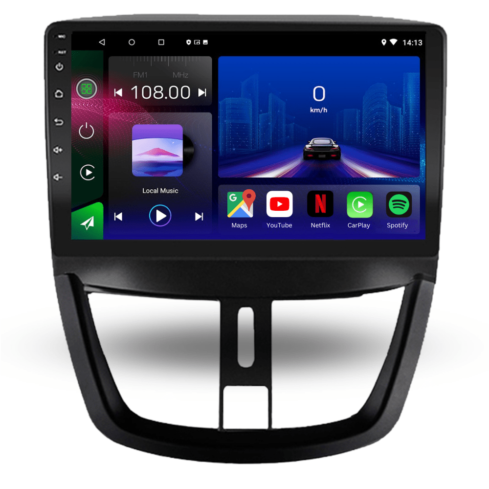 Peugeot 207 | 207 CC | 2006 - 2014 | Android 13 Autoradio | Apple CarPlay | Android Auto - toptaktil