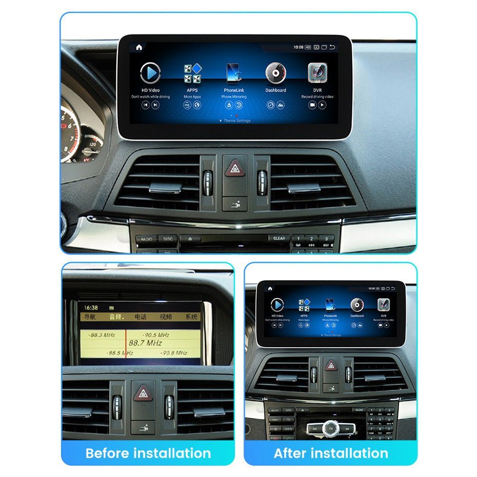 Mercedes E Class 2009 - 2017 W207 C207 A207 Android 15 Autoradio CarPlay & Android Auto Head Unit NTG 4.0 4.5 5.0 - toptaktil