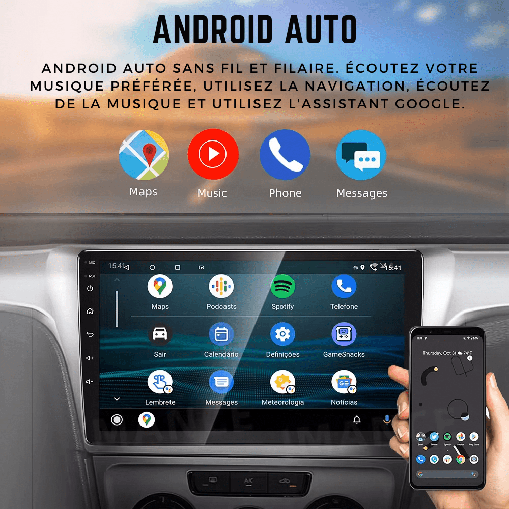 TOPTAKTILVolkswagen | Seat | Skoda | Écran 8 Pouces | Android 15 Autoradio | Apple CarPlay | Android Auto