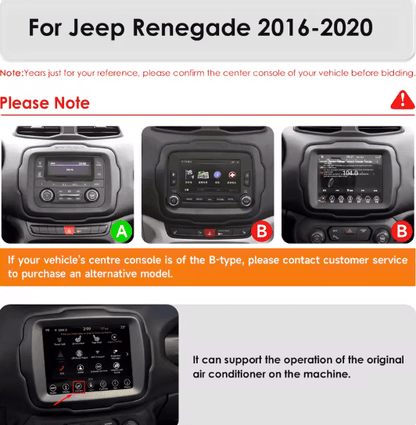 Jeep Renegade | 2016 - 2020 | Android 15 Autoradio | Apple CarPlay | Android Auto - toptaktil