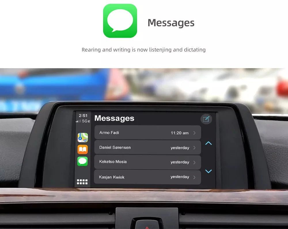 Apple CarPlay sans fil | Rétrofit pour BMW | Android Auto | Décodeur | Intégration - toptaktil