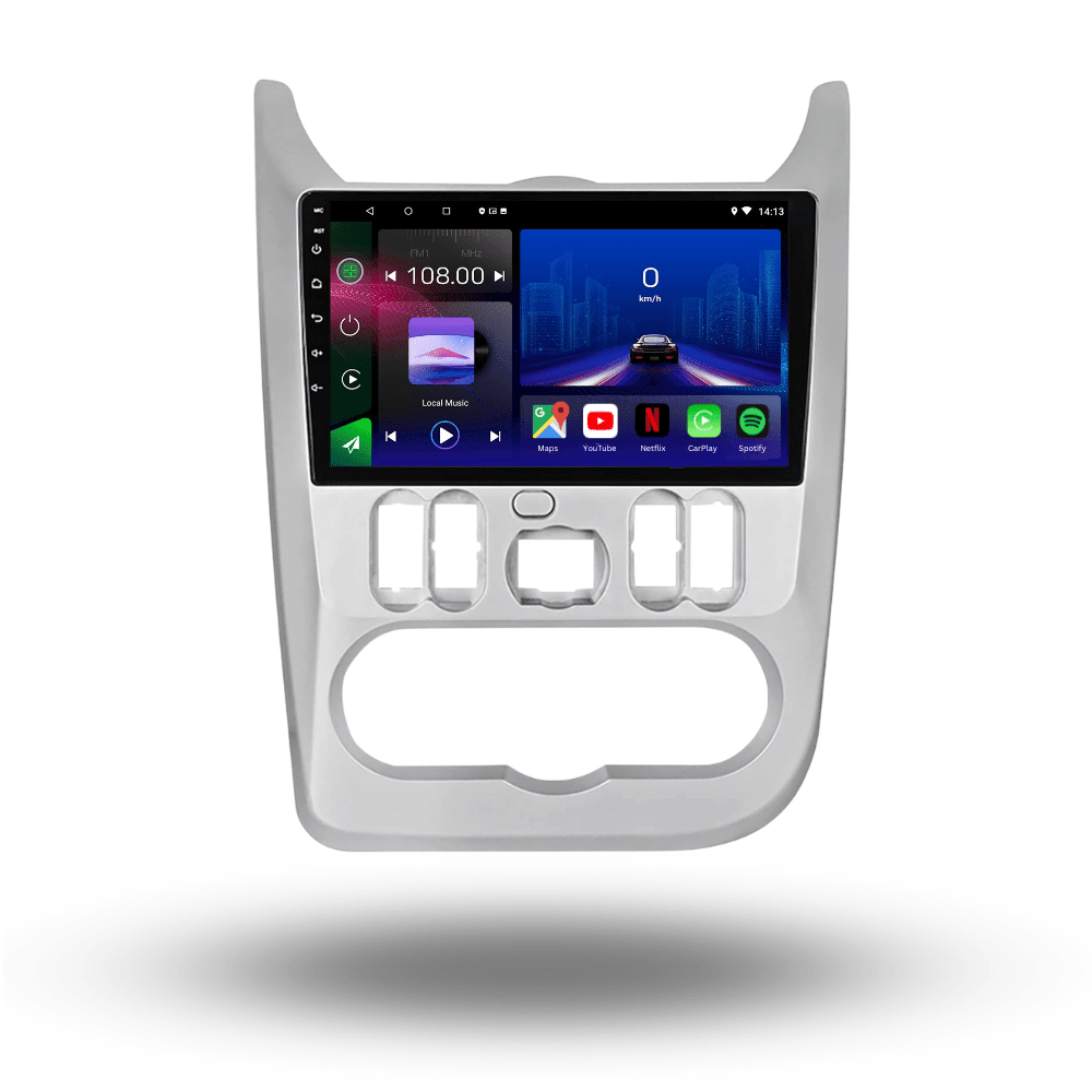 Autoradio Android 15 pour Dacia Logan Sandero, Duster, Nissan NP200 - Apple CarPlay - toptaktil