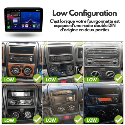 Autoradio Android 15 pour Fiat Ducato, Peugeot Boxer, Citroen Relay Jumper 2006-2022 - toptaktil