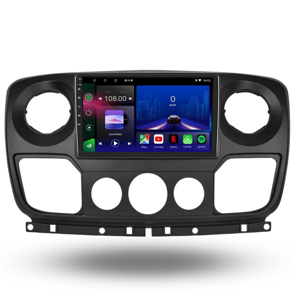 Renault Master | Opel Movano | Nissan NV400 2010 - 2019 | Android 15 Autoradio | Apple CarPlay | Android Auto - toptaktil