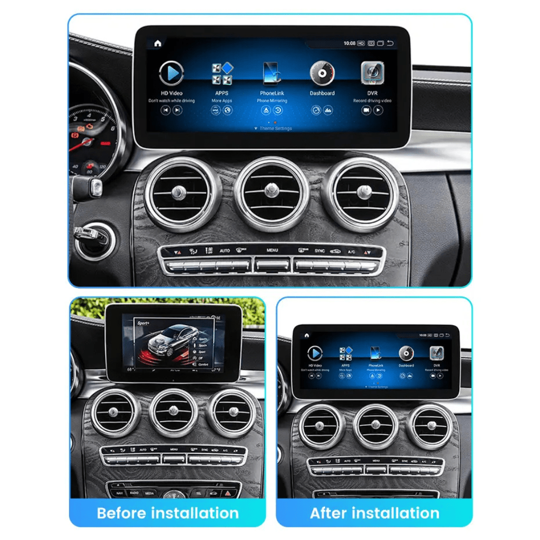 Mercedes C Class GLC V - Class Vito 2014 - 2019 W205 X253 W446 Android 15 Autoradio CarPlay & Android Auto - toptaktil