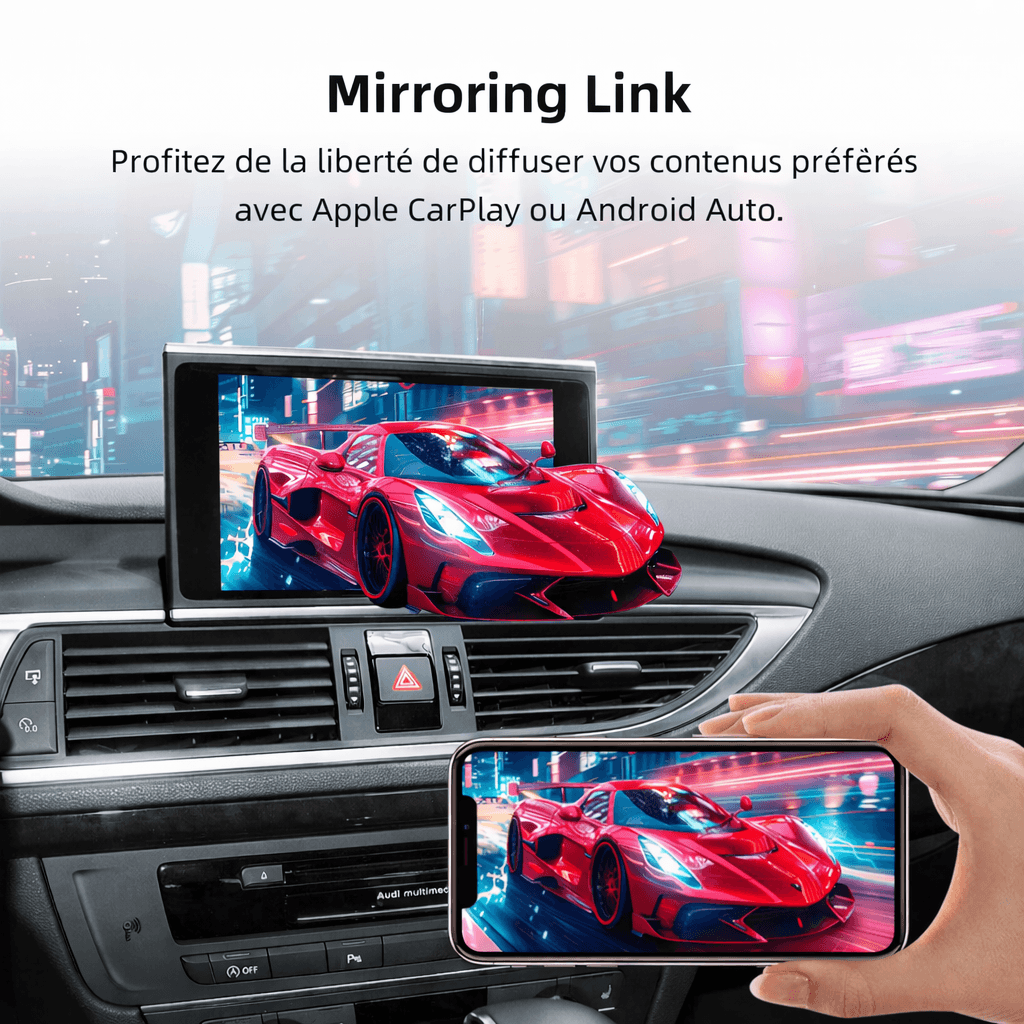 CarPlay Android Auto Decoder for Audi A6 (2012 - 2015) & A7 Q7 A8(2010 - 2018) MMI 3G - toptaktil