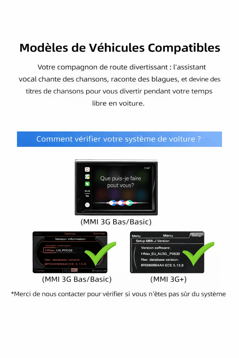 CarPlay Android Auto Decoder for Audi A6 (2012 - 2015) & A7 Q7 A8(2010 - 2018) MMI 3G - toptaktil