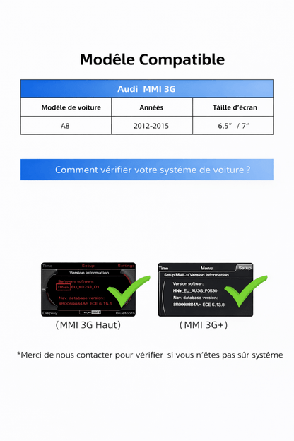 CarPlay Android Auto Decoder for Audi A6 (2012 - 2015) & A7 Q7 A8(2010 - 2018) MMI 3G - toptaktil
