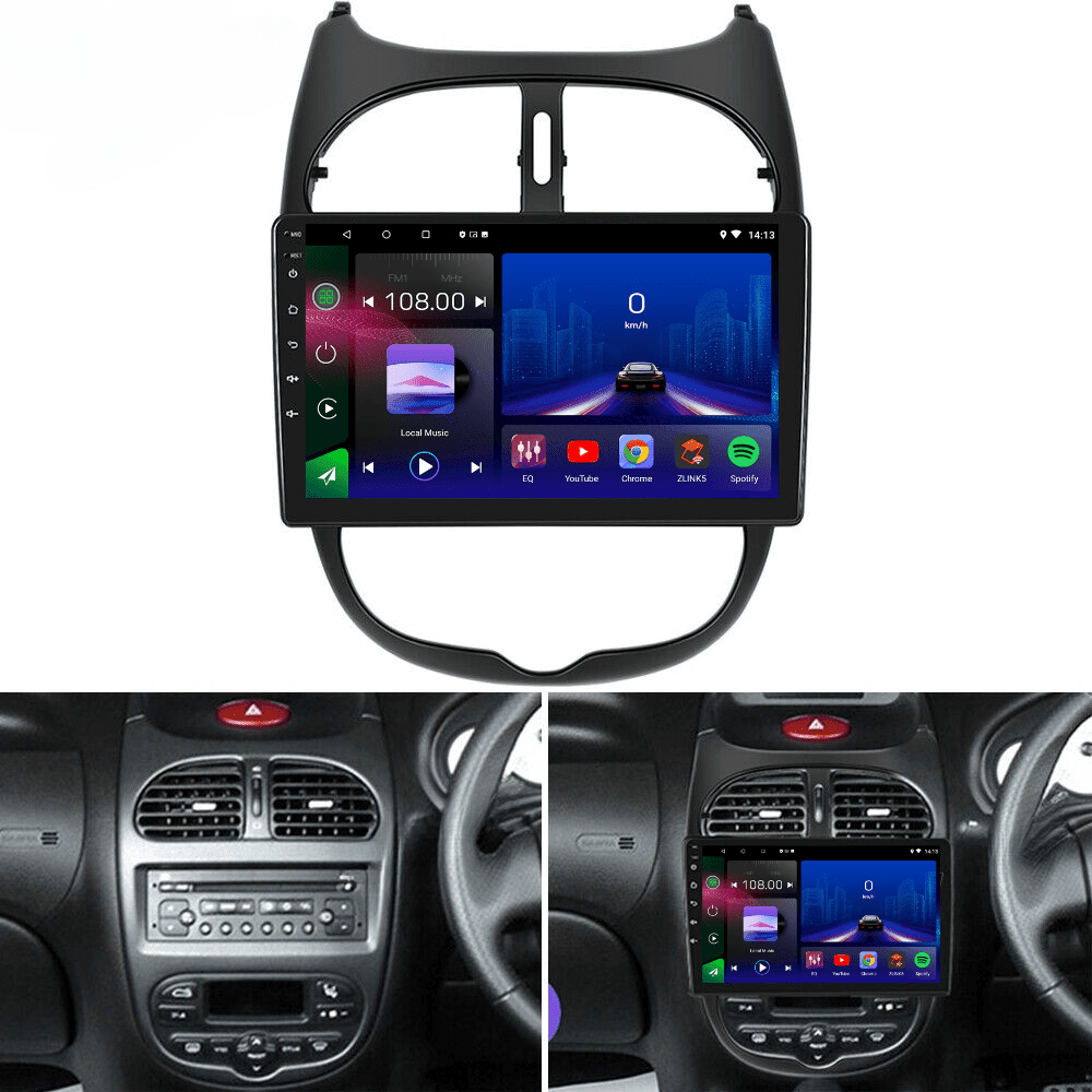 Peugeot 206 206 CC | 1998 - 2013 | Android 15 Autoradio | Apple CarPlay | Android Auto - toptaktil