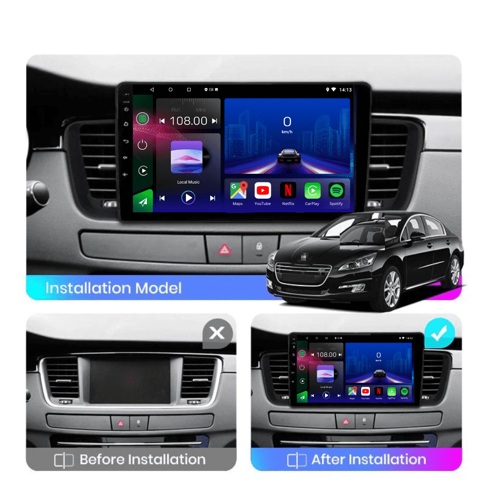 Peugeot 508 | 508SW 2011 - 2018 | Android 13 Autoradio | Apple CarPlay | Android Auto - toptaktil