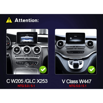 Mercedes C Class GLC V - Class Vito 2014 - 2019 W205 X253 W446 Android 15 Autoradio CarPlay & Android Auto - toptaktil