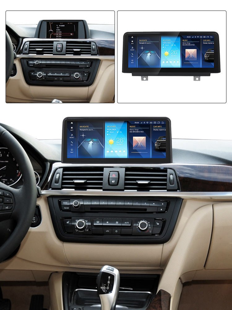 BMW 3 4 2011 - 2019 Series F30 F31 F32 F33 F34 F36 Android 15 CarPlay & Android Auto Autoradio NBT EVO - toptaktil