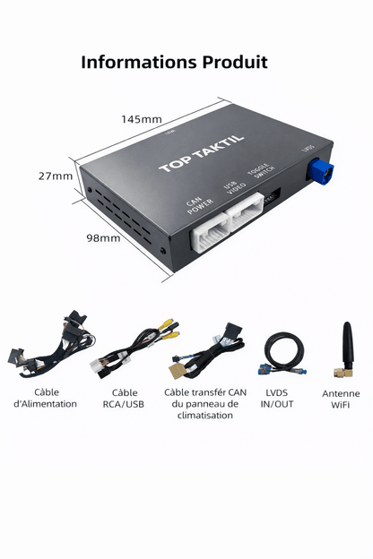 CarPlay Android Auto Decoder for Audi A6 (2012 - 2015) & A7 Q7 A8(2010 - 2018) MMI 3G - toptaktil